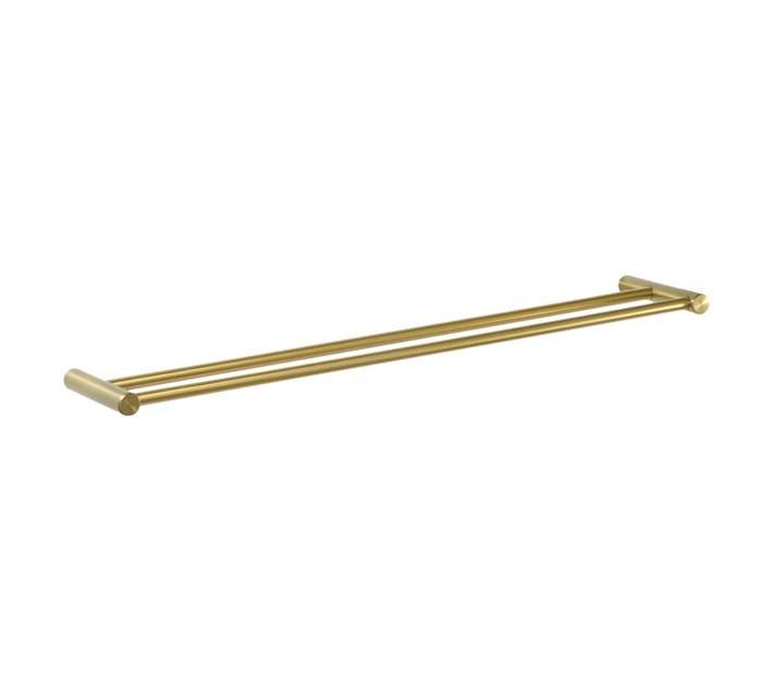 LUSSO TOWEL RAIL 600MM DBL BRS