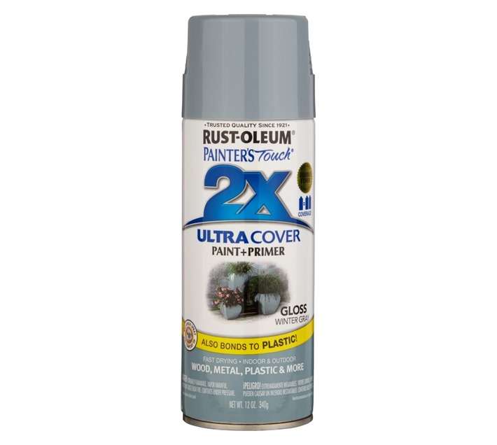Rust-Oleum Spray Paint Touch 2X Ultra Cover - Gloss Winter Gray (340g)