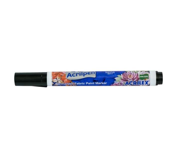 Acrilex AAPBK Acripen Fabric Maker - Black (14 x 14 x 145mm)