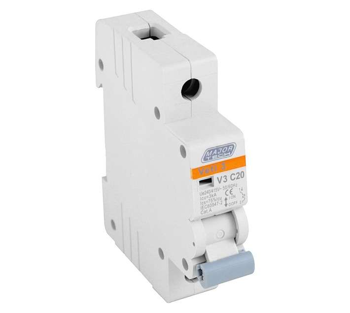 Major Tech Circuit Breaker 20A 3ka Single Pole