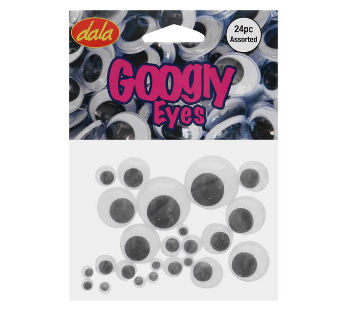 Dala Googly Eyes - White (24 Piece)