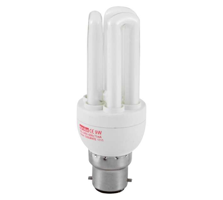 Eurolux B22 Compact Fluorescent Globe - Cool White (9w)