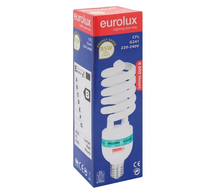 Eurolux Compact Fluorescent Spiral Globe (85w)