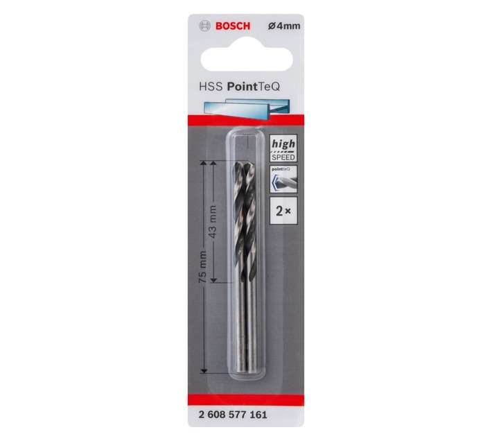 Bosch 2608577161 PoinTeQ Metal HSS Drill Bit (4.0mm)