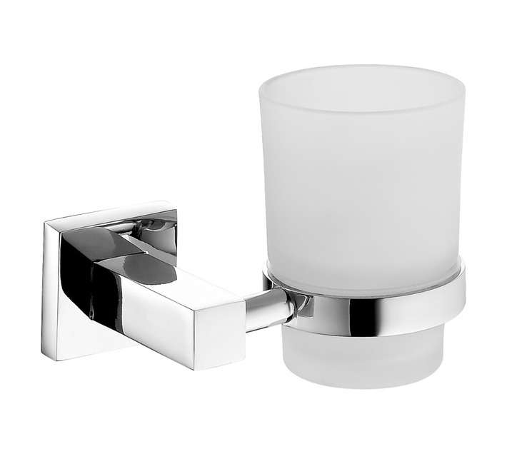 Lusso Verde Toothbrush Tumbler - Chrome (180 x 80 x 220mm)