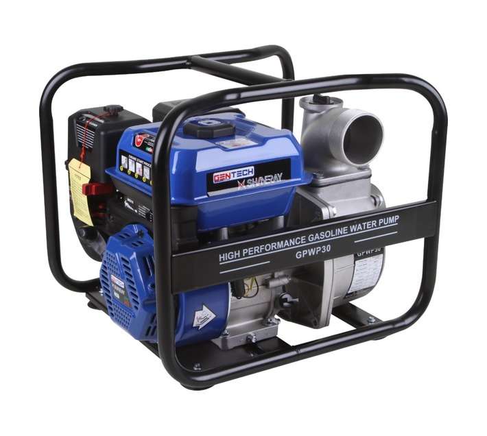 Gentech GPWP30 80mm Petrol Water Pump - Blue (4KW)