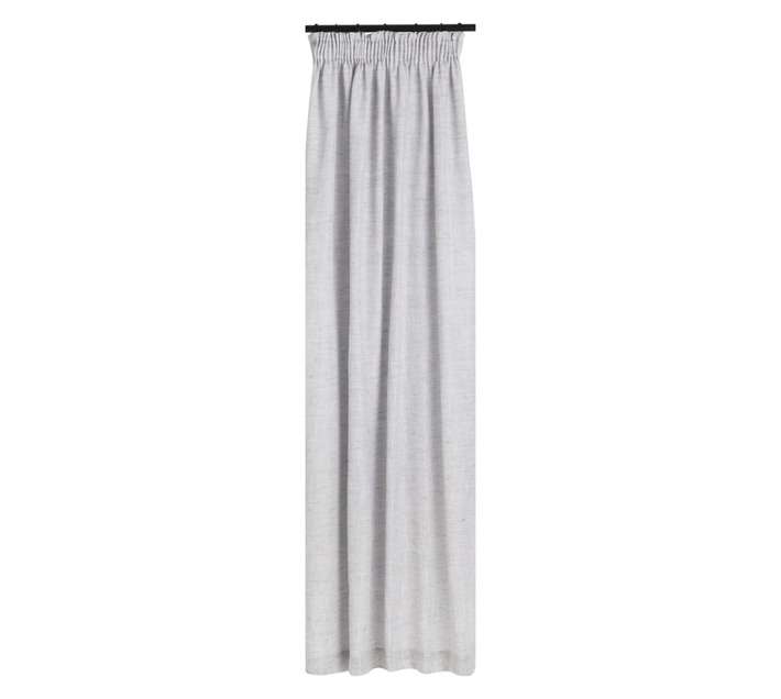 Design House Poetry Taped Curtain - Grey (1400 x 2180mm)