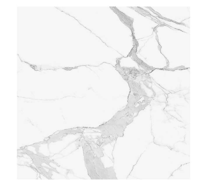 Parrot Products Marble Hob Splashback - White (598 x 6 x 650mm)