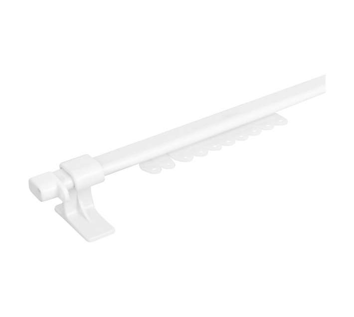 Clipper Single Curtain Track - White (1000mm)