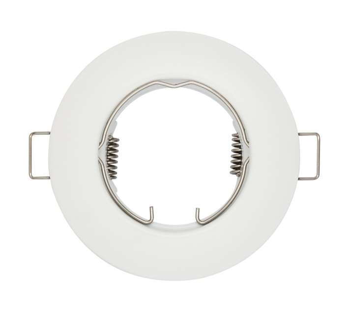 Lightworx GU10 SPOT-05-C-W Fixture Round Downlight - White