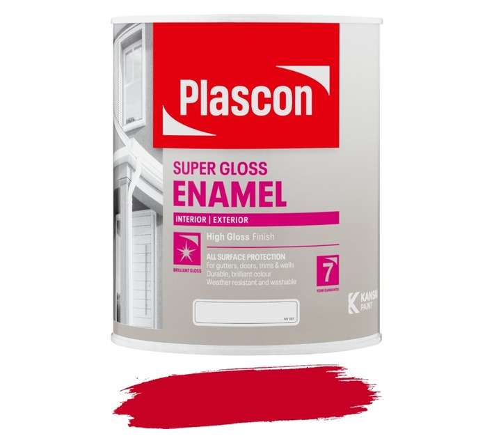 Plascon Super Universal Enamel Doors and Trims - Signal Red (1L)