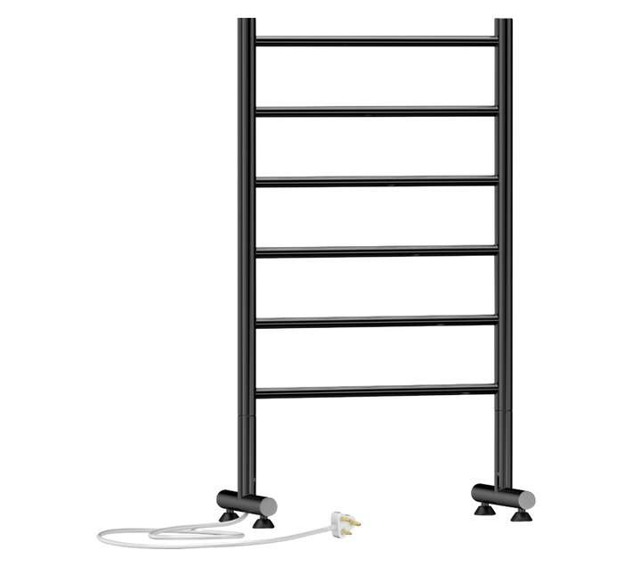 Jeeves ZAIF652G Tangent SIX Freestanding Towel Rail - Black (520 x 865mm)