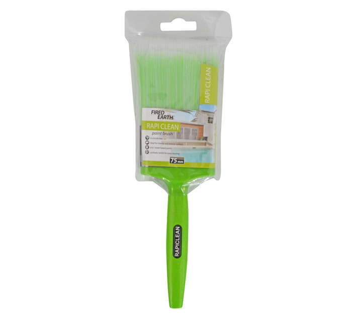 Fired Earth Rapi Clean Paint Brush - Lime (75mm)