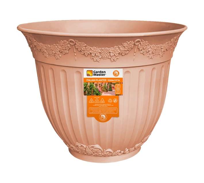 Garden Master Sienna Italian Pot - Terracotta (350mm)