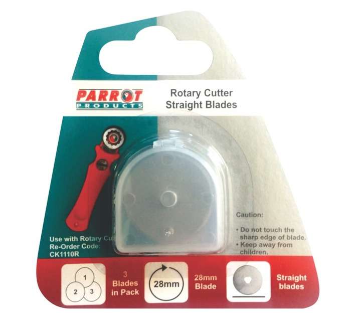 Parrot Products CK1111 Straight Rotary Craft Knife Blades (28mm)
