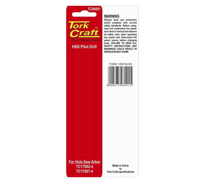 Tork Craft Pilot Drill Bit for Hole Saw (6.35mm)