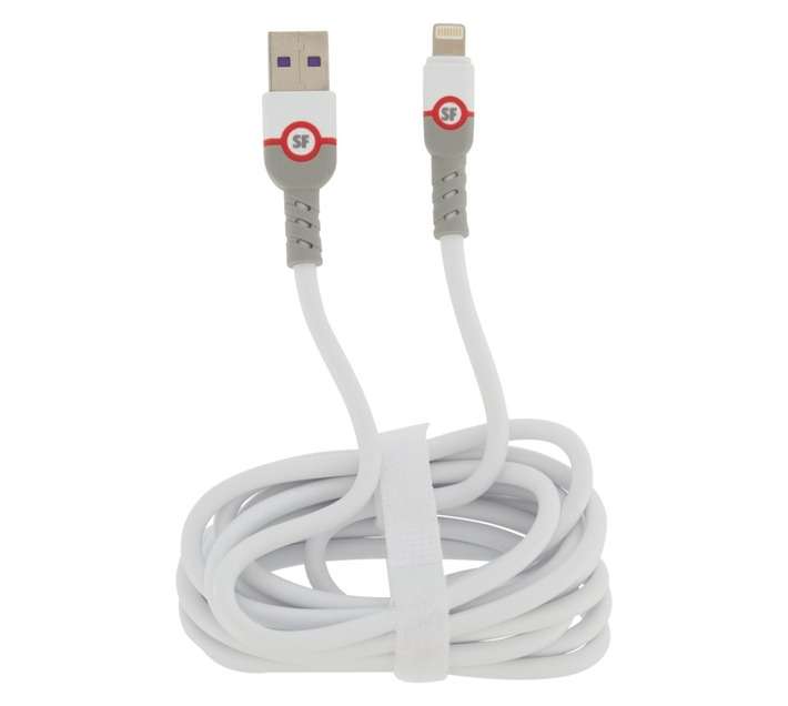 Superfly 2.4A Non MFI Lightning Cable - White (2000mm)