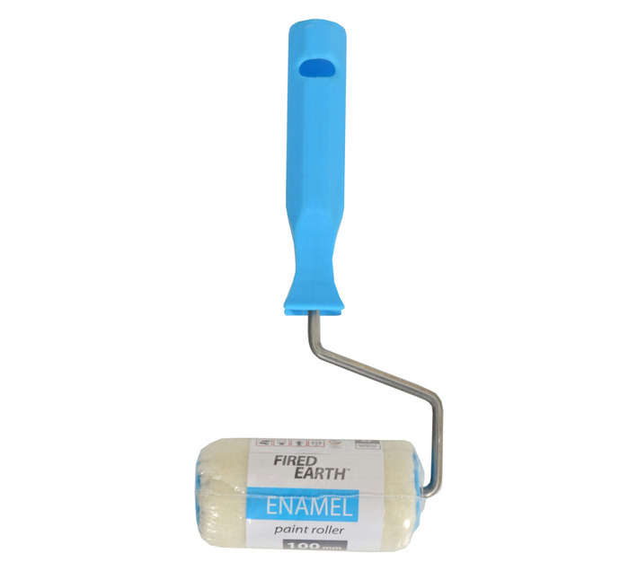 Fired Earth Enamel Paint Roller - Blue (100mm)