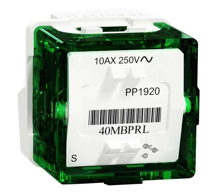 Schneider Electric SCH106 Button Press Switch - Green (10A)