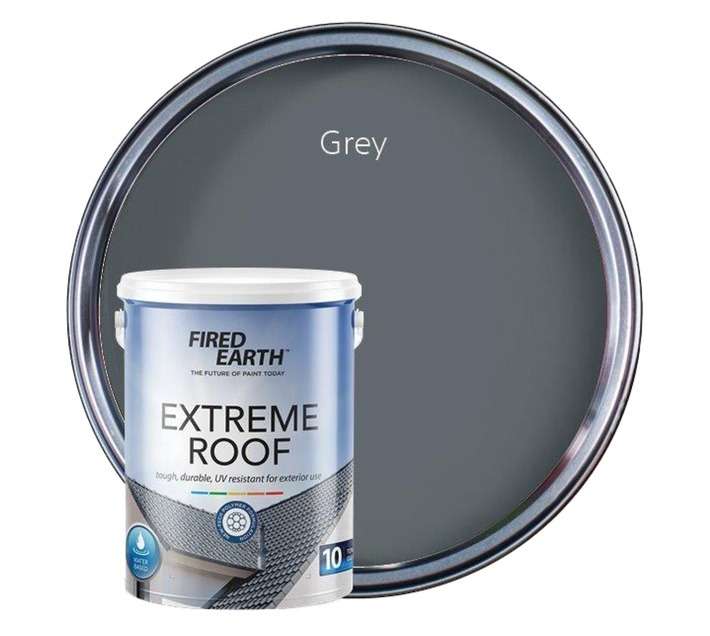 Fired Earth Extreme Roof Acrylic - Grey (5L)