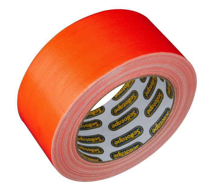 Sellotape Duct Tape Luminous - Orange (20m x 48mm x 115mm)