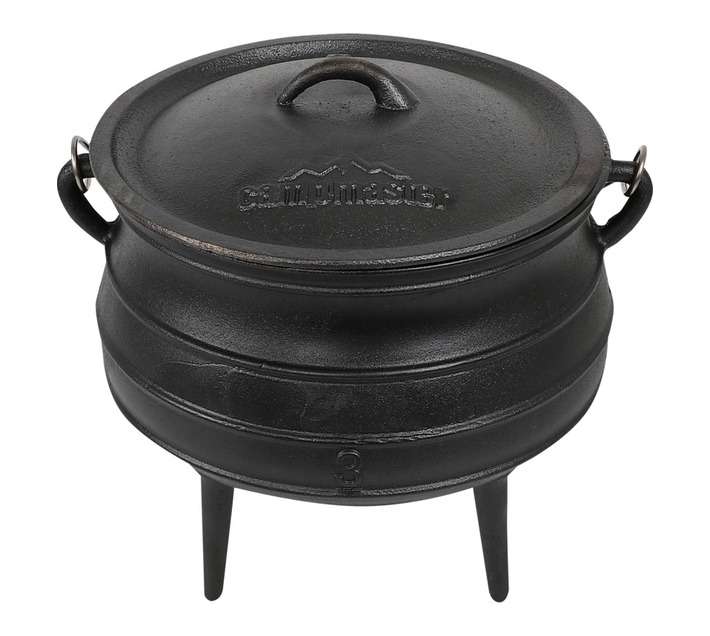 Camp Master No3 Potjie Pot - Black (285 x 285 x 290mm)