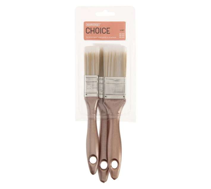 Advantage 3 x Paint Brush Set - Rose Gold