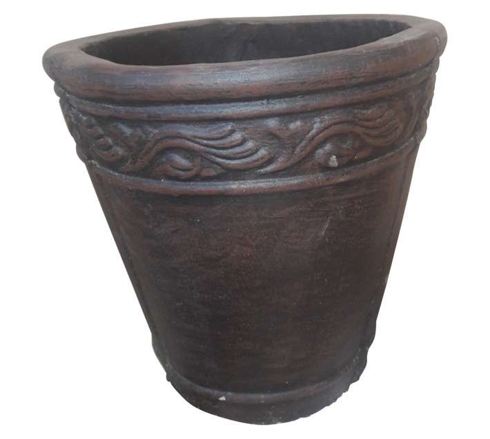 Unique Stone Medium Nero Pot