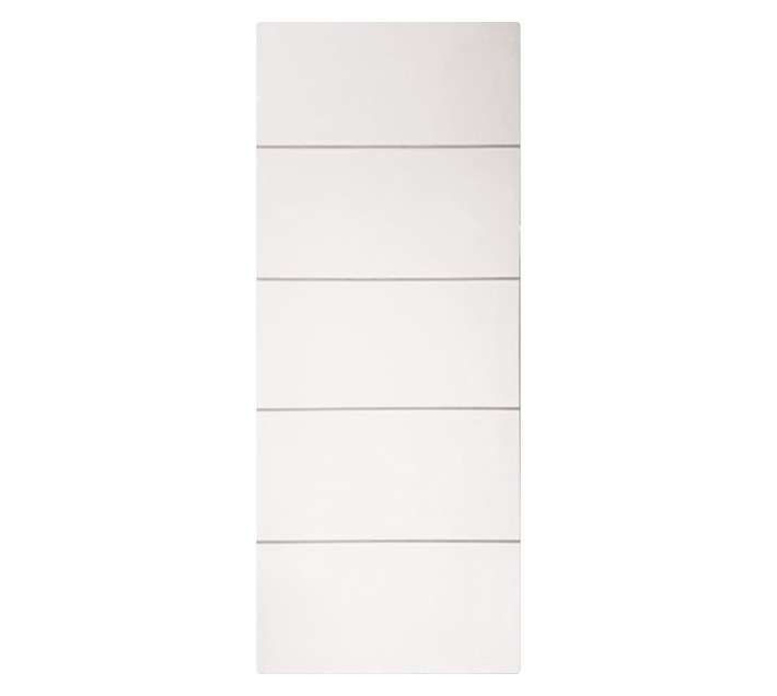 Dortello Lagos Hardboard Grooved Interior Door - White (813 x 2032mm)