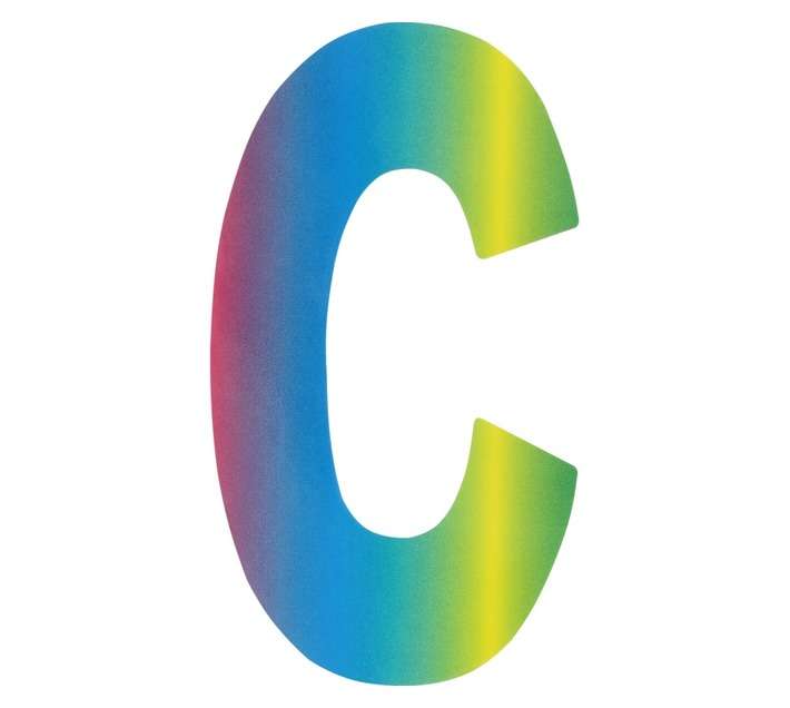 Inta Safety Letter C Rainbow