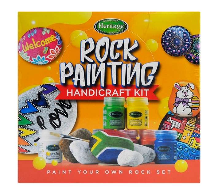 Heritage 12 Piece Rock Painting Handicraft Kit