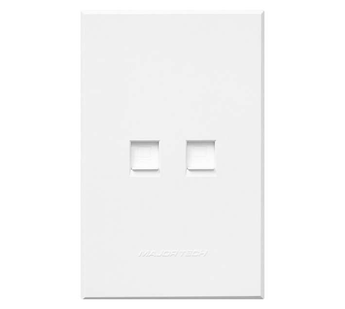 Veti Series 3 2 x Data RJ45 Sockets - White (100 x 50mm)