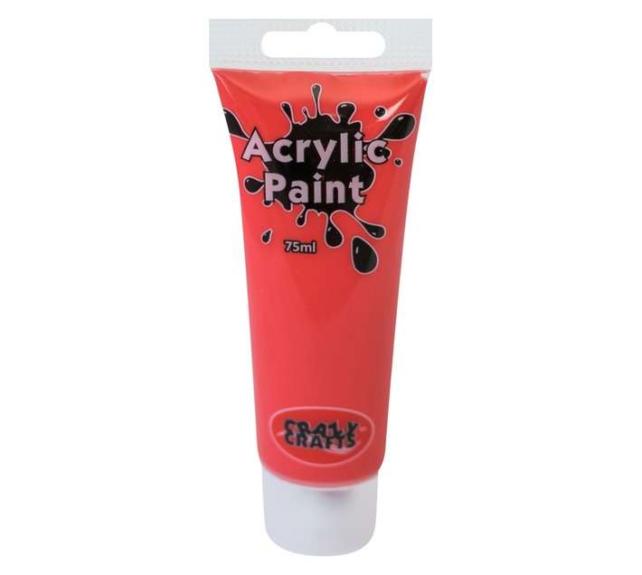 Acrilex Craft Acrylic Paint - Red (75ml)