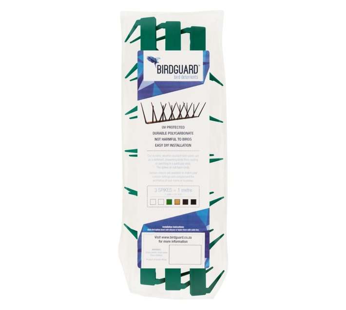 Birdguard 3 x Bird Spikes - Green (1000mm)