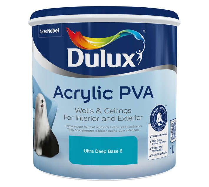 Dulux Acrylic PVA Ultra Deep Base 6 (1L)
