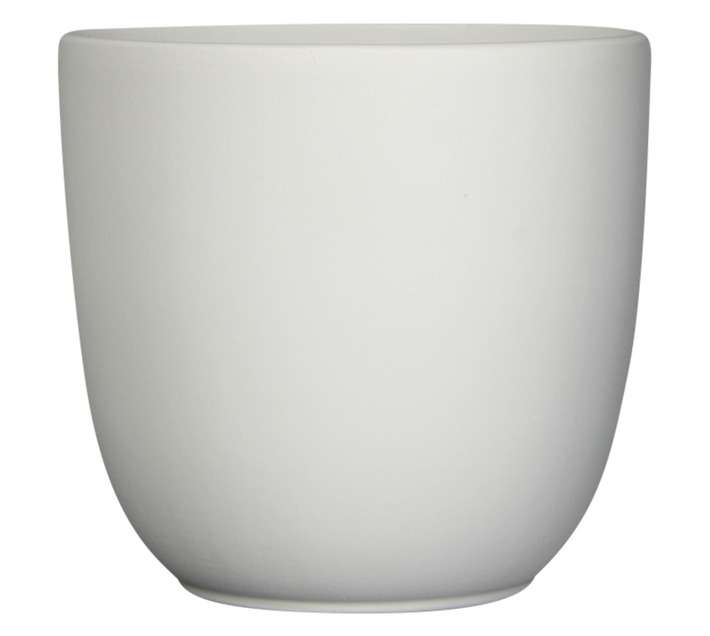 Round Tusca Pot - Matt White (170 x 170 x 160mm)