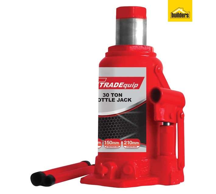 Tradequip TOOJ956 30 Ton Bottle Jack - Red (90 x 80 x 90mm)