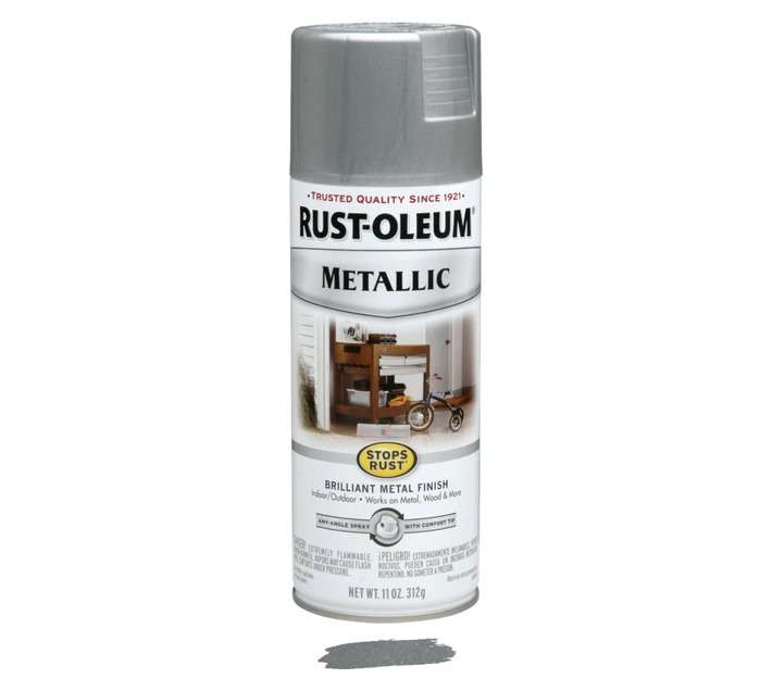 Rust-Oleum Spray Paint Stops Rust Metallic - Silver (312g)