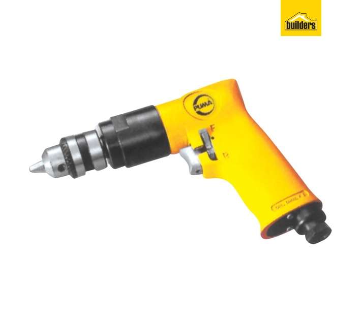 Puma 3/8 Inch Reversible Air Drill - Yellow