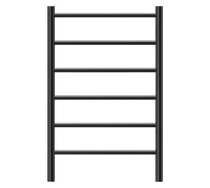 Jeeves ZAI6520GR Spartan Six Heated Towel Rail - Black (118 x 520 x 790mm)