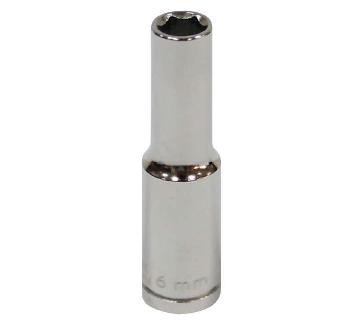 Mastercraft Â¼" Dr 6 Pt D/Wall Socket (6mm)