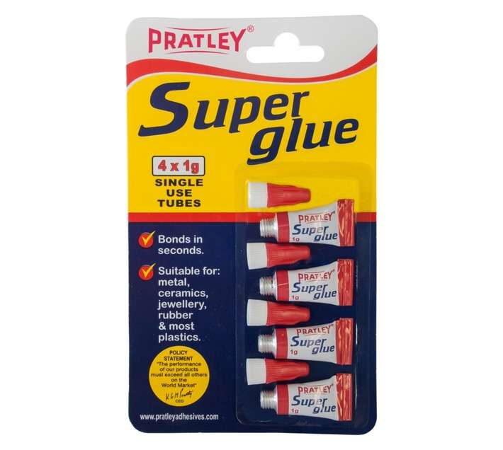 Pratley PR78044 4x Super Glue (1g)