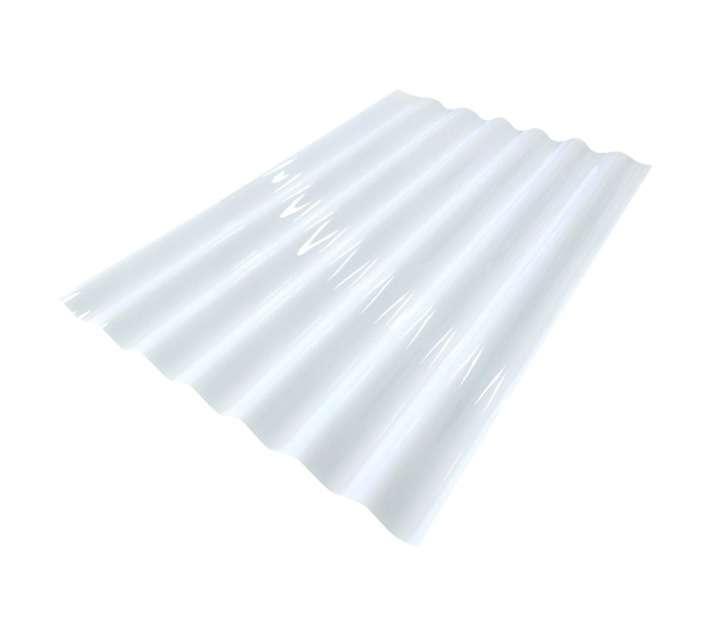 Corrugated Sheet Polycarbonate - White (3000mm)
