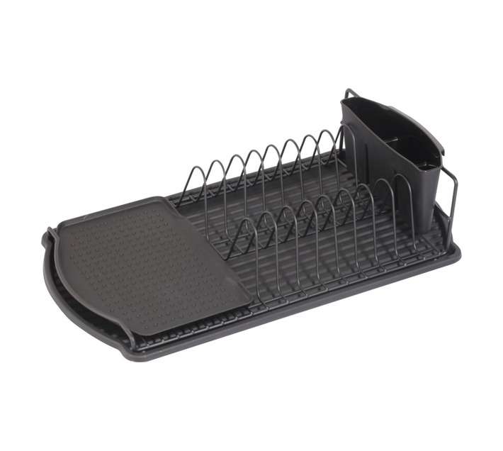 Home and Kitchen Dish Rack - Black (475 x 267 x 110mm)