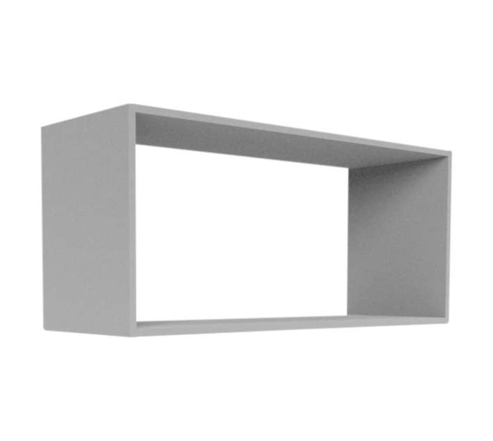 Shelfmate Wall Mounted Cube - Grey (400 x 220 x 13mm)