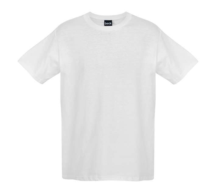 Beck Cotton Crew Neck T-Shirt - White (S)
