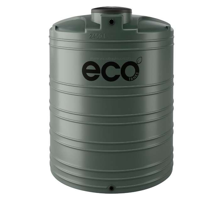 Eco Tanks Vertical Water Tank - Storm Sky (2450L)