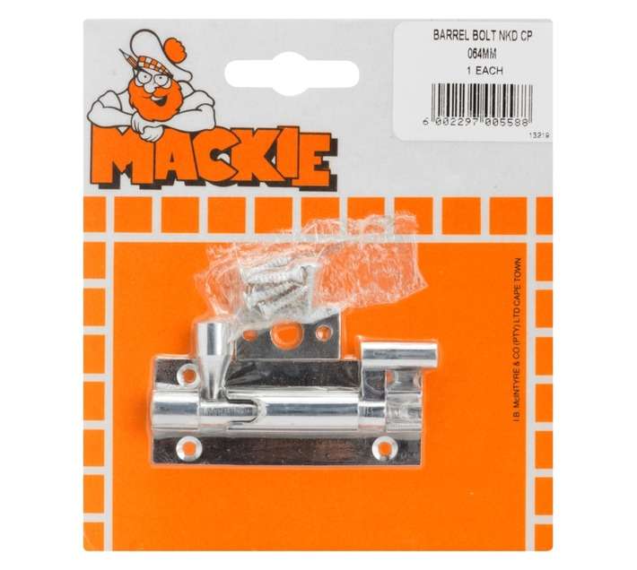 Mackie Barrel Bolt Neck - Chrome Plated (64mm)