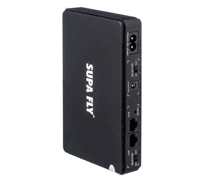 Superfly Mini DC UPS for Wi-Fi Routers - Black