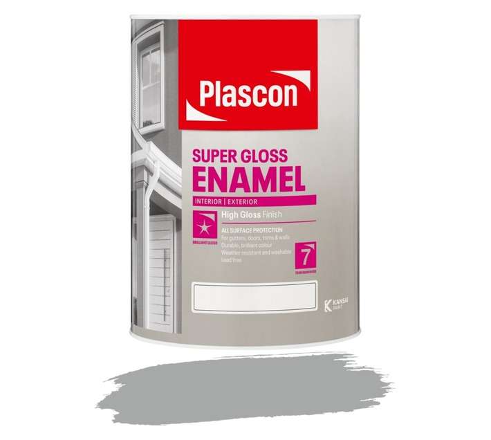 Plascon Super Universal Enamel Doors and Trims - Mines Grey (5L)